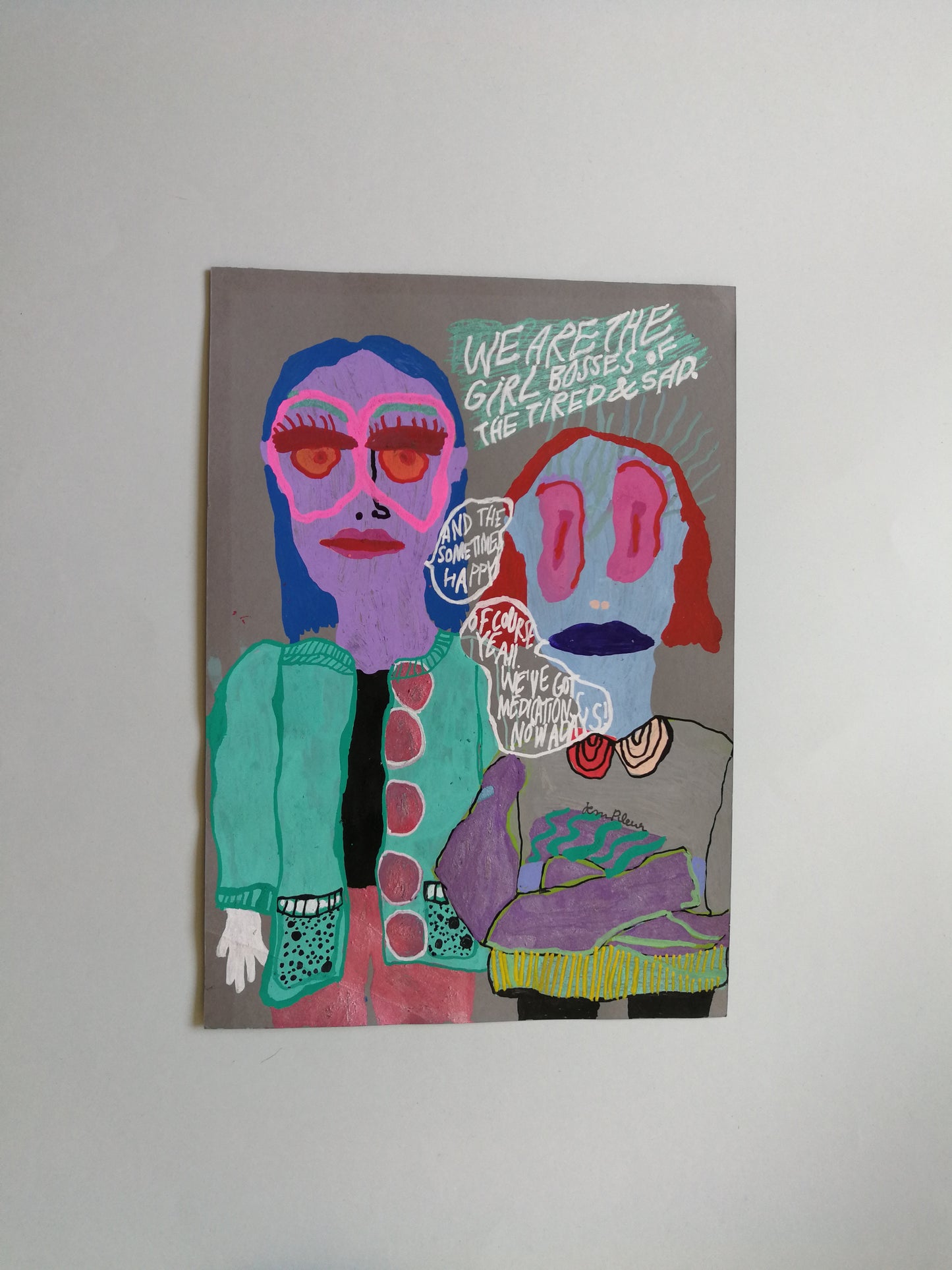 girl bosses of tired and sad