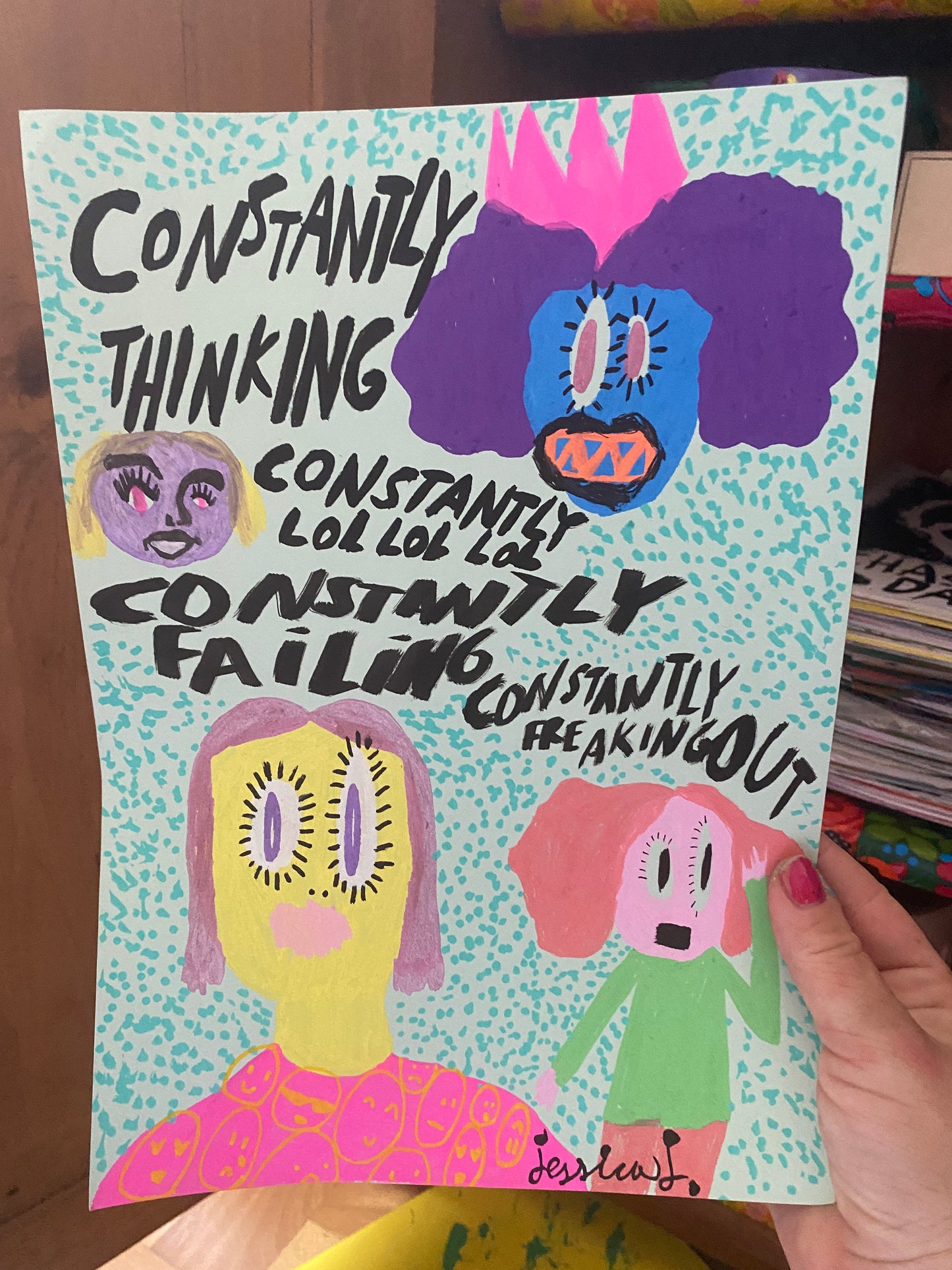Fyndhörnan! Originalverk: Constantly thinking