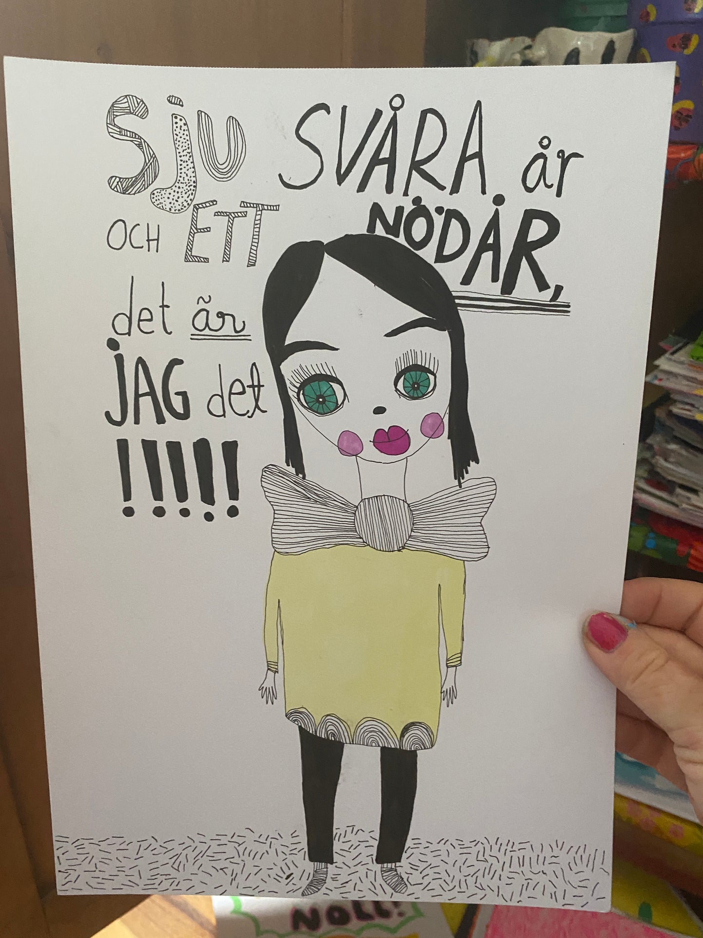 Fyndhörnan! Sju svåra år och ett nödår, det är jag det!!! (A4)