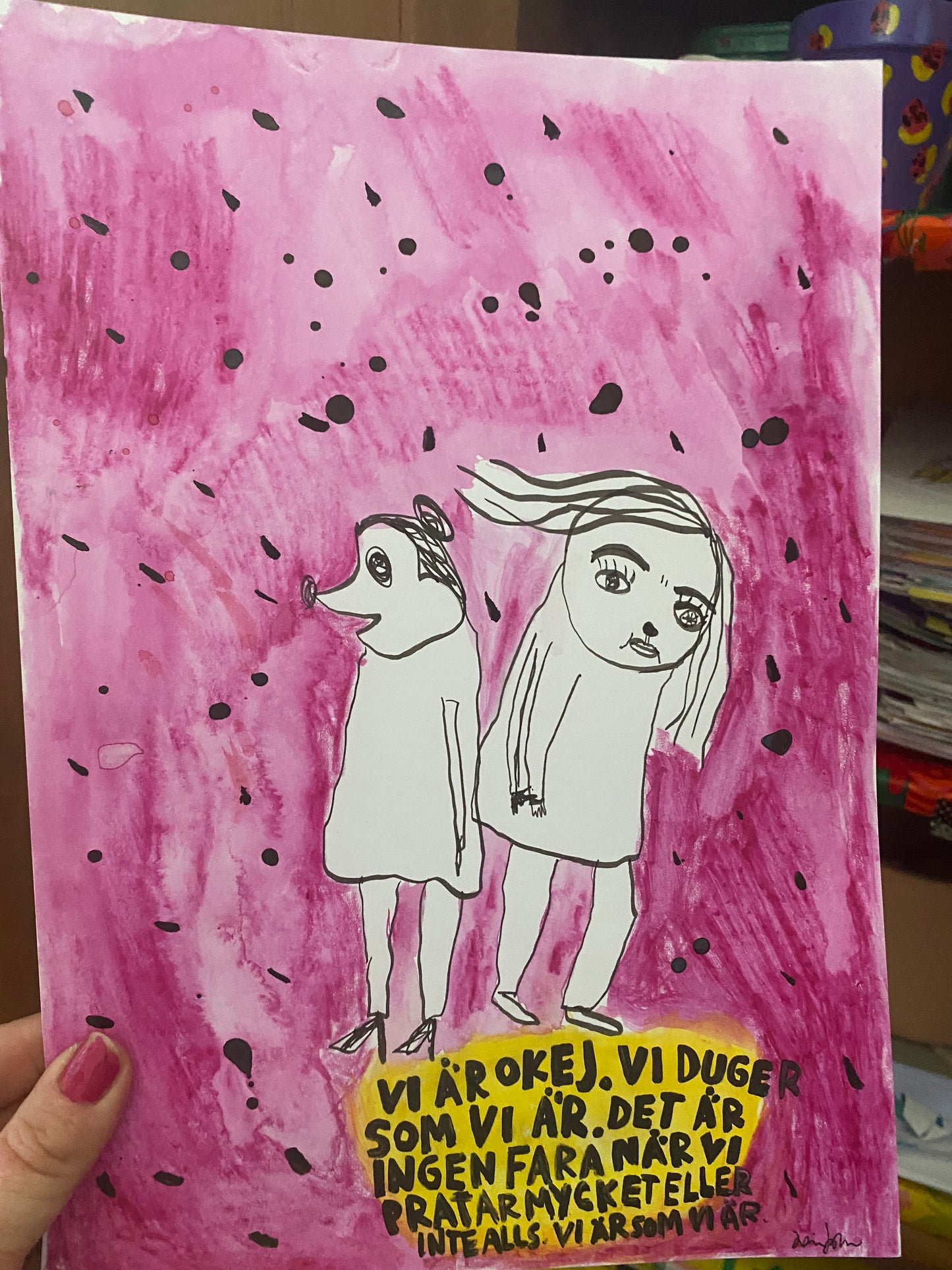 Fyndhörnan! VI är okej, vi duger som vi är (A4)