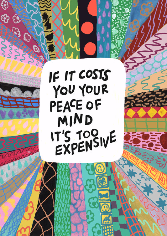 If it costs you your peace of mind – version 3