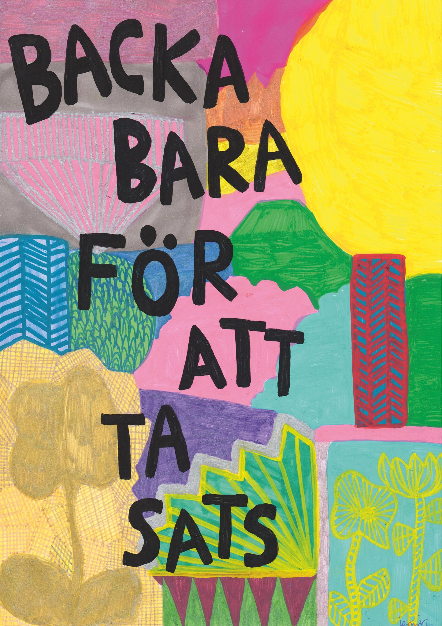 Backa bara för att ta sats – Vykort