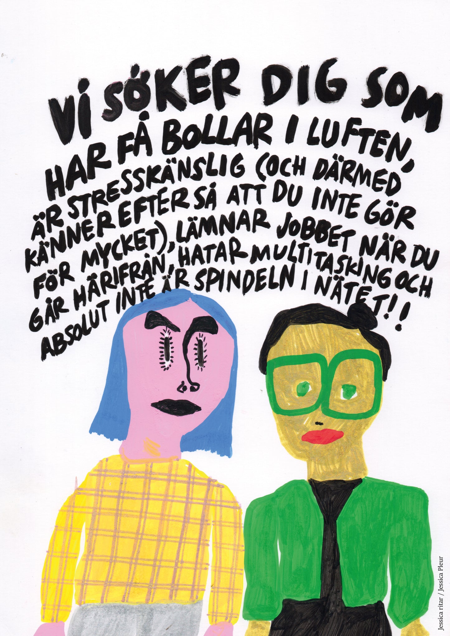 Utopisk jobbannons – Vykort
